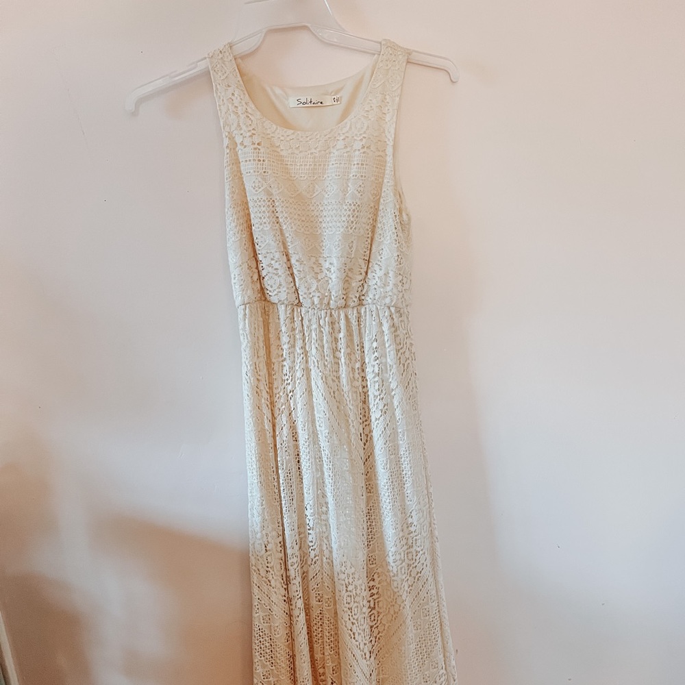 Elegant full length lace dress